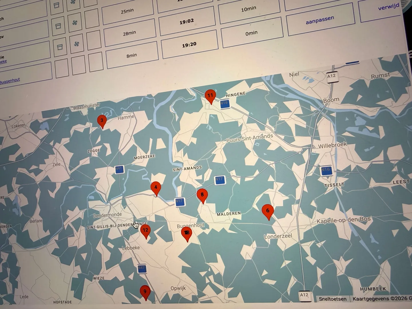 Voor de koerier: eigen routeplanner