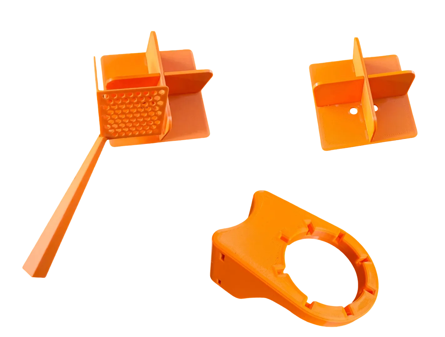 Set met 2 wiekpotdeksels en klem